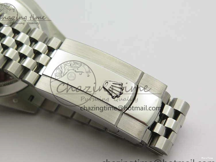 MiroTime 0204 DateJust Smooth Bezel SS Noob 1:1 Best Edition Gray Sticks Dial On Jubilee Bracelet A Packable 3505